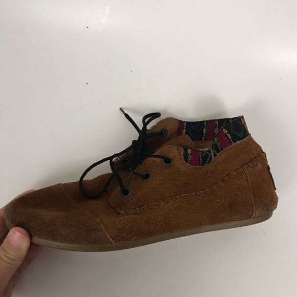 Toms Faux suede lace up moccasins - Picture 5 of 8